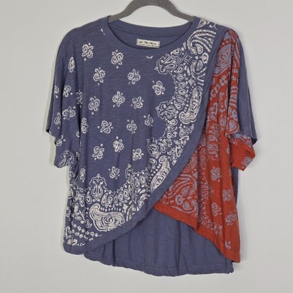FREE PEOPLE WTF dusk to dawn tee top Sz XS - Picture 6 of 8